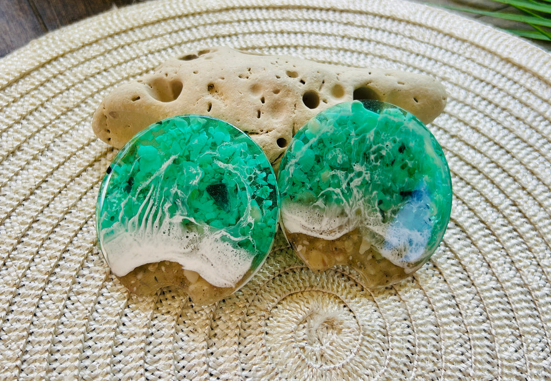 Beach-Themed Car Coasters