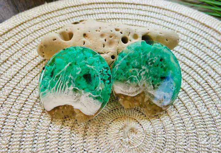 Beach-Themed Car Coasters