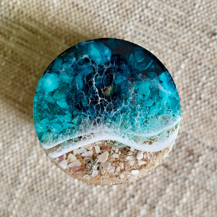 Coastal Resin Drink Coaster