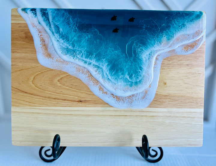 Resin Turtle Charcuterie Board | Cutting Board