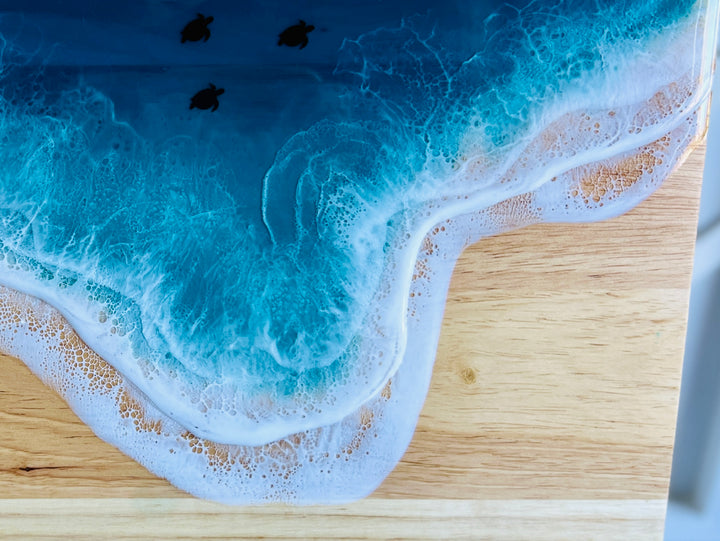 Resin Turtle Charcuterie Board | Cutting Board