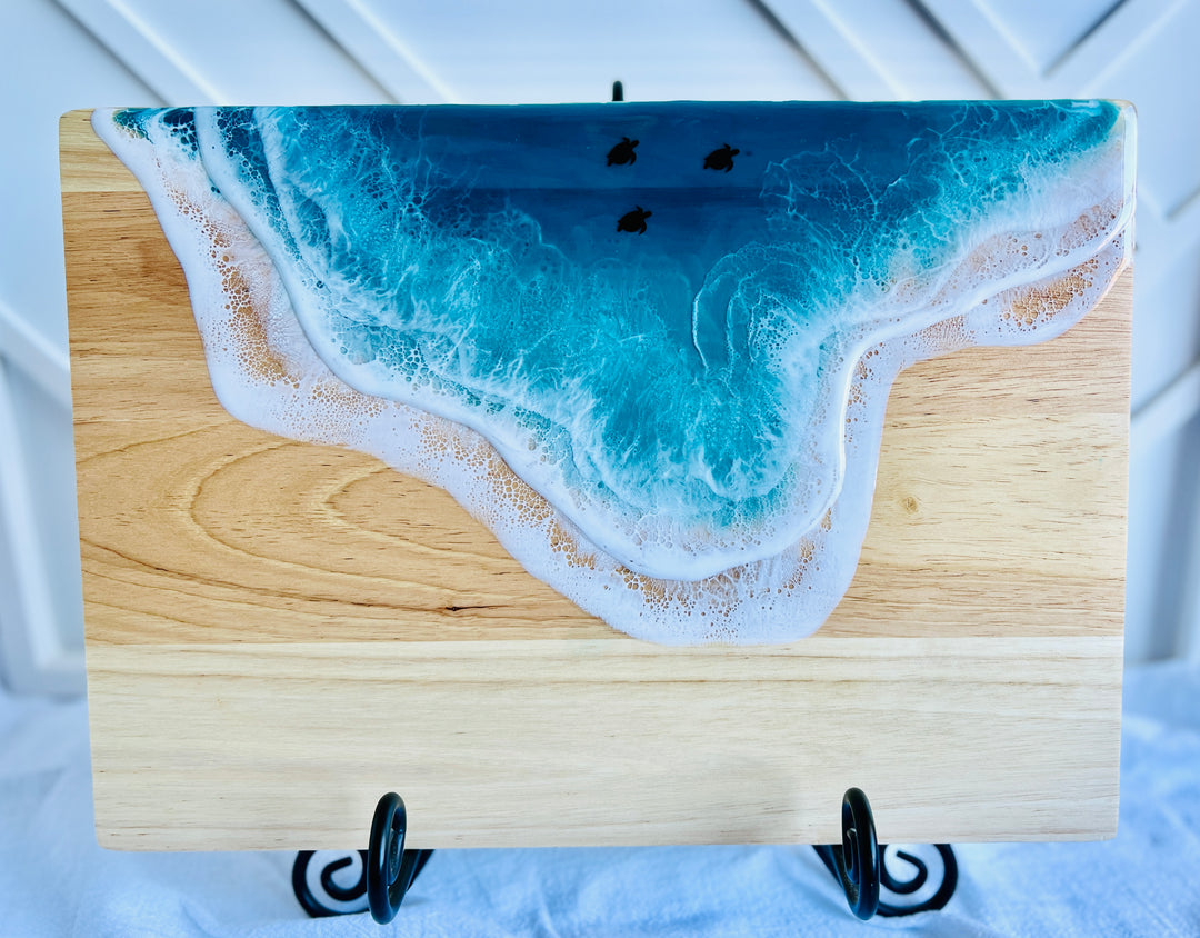 Resin Turtle Charcuterie Board | Cutting Board