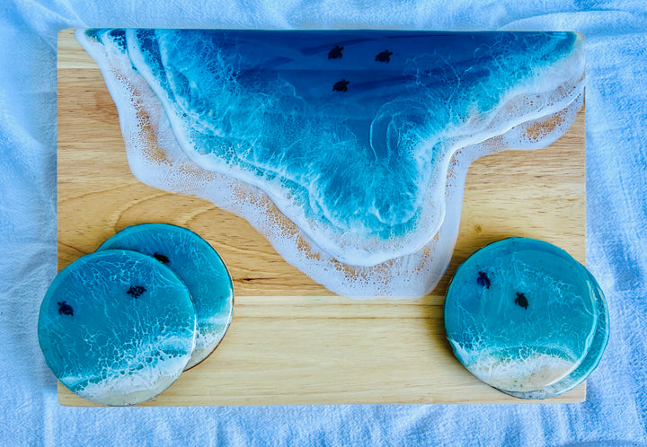 Resin Turtle Charcuterie Board | Cutting Board