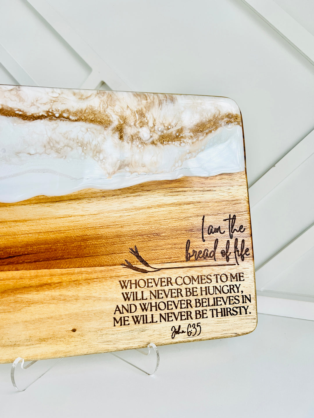 Personalized Resin Serving Board | Charcuterie Board