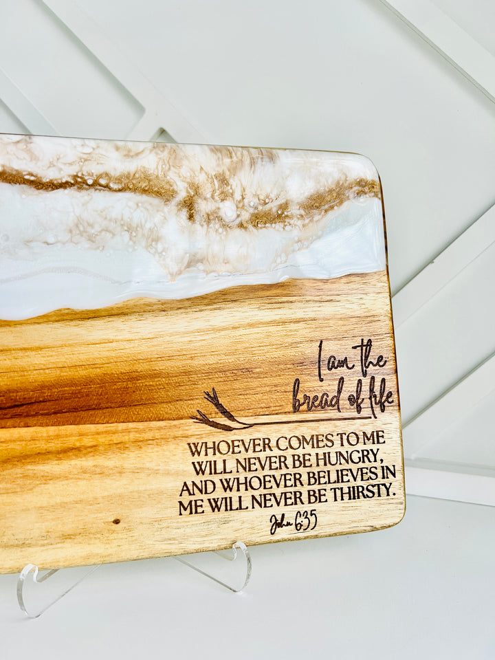 Personalized Resin Serving Board | Charcuterie Board