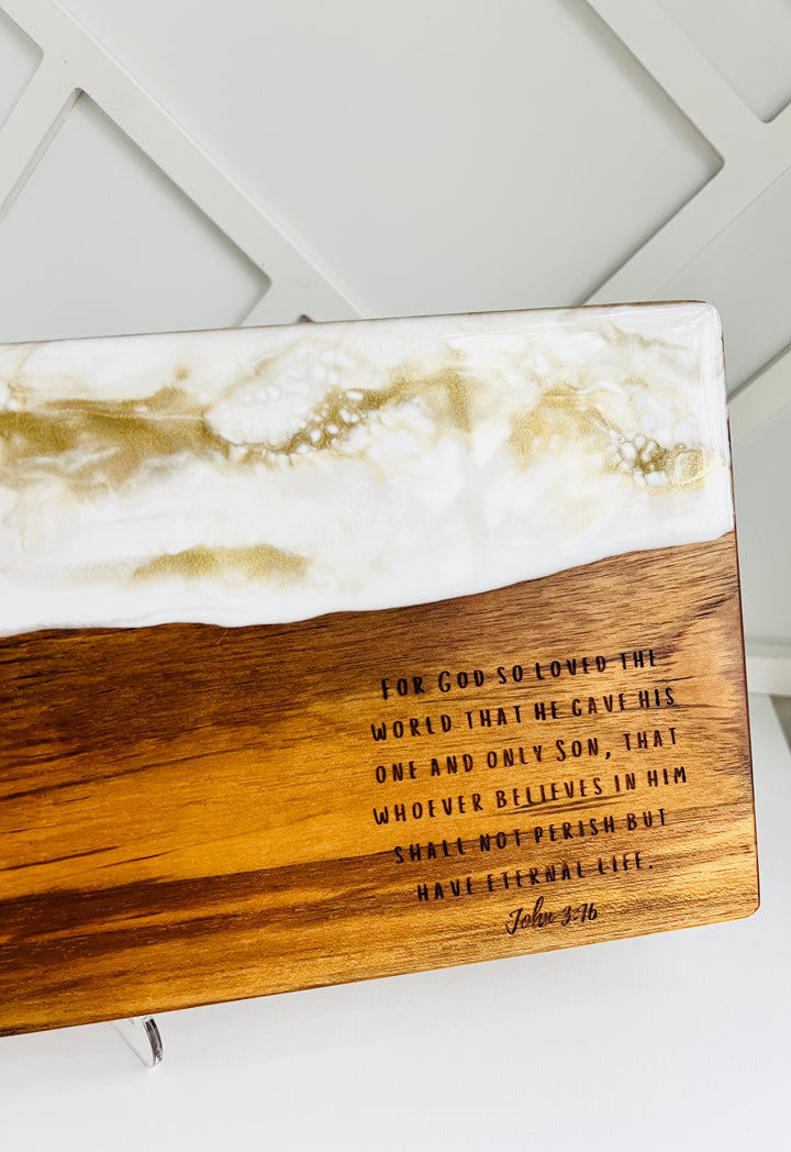 Personalized Resin Serving Board | Charcuterie Board