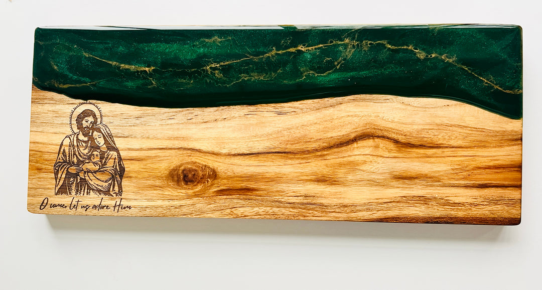 Personalized Resin Serving Board | Charcuterie Board