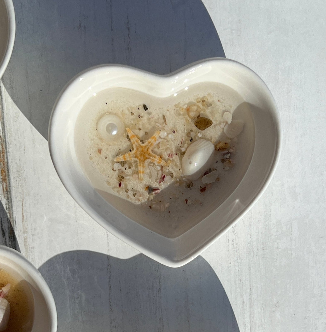 Teal Ocean Heart Jewelry Dish | Ceramic