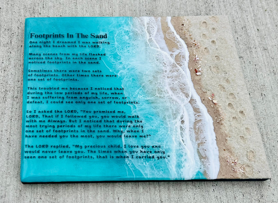 Footprints In The Sand | Custom Sizes