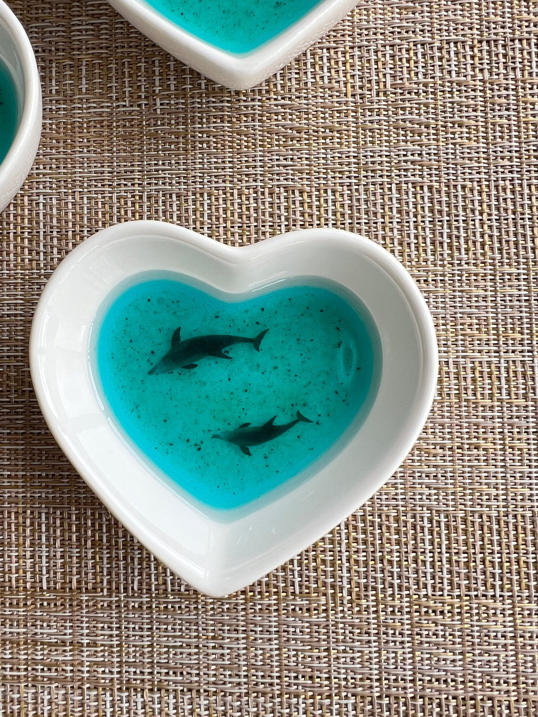 Teal Ocean Heart Jewelry Dish | Ceramic