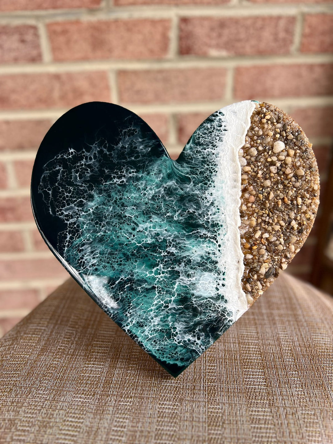 Ocean Resin Heart