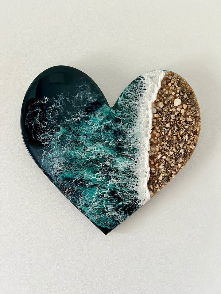 Ocean Resin Heart